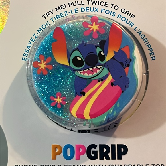 Stitch tidepool surfboard glitter PopSocket - Picture 8 of 12